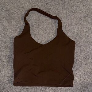 lululemon athletica Brown Halter Crop Bralette